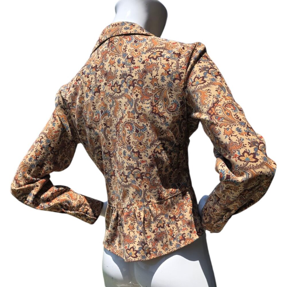 Vintage HAROLD'S Paisley Blouse sz M - Picture 5 of 9
